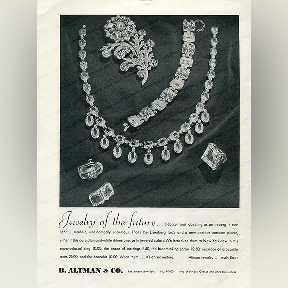 Eisenberg Original Flower Fur Clip Brooch - Picture 10 of 10